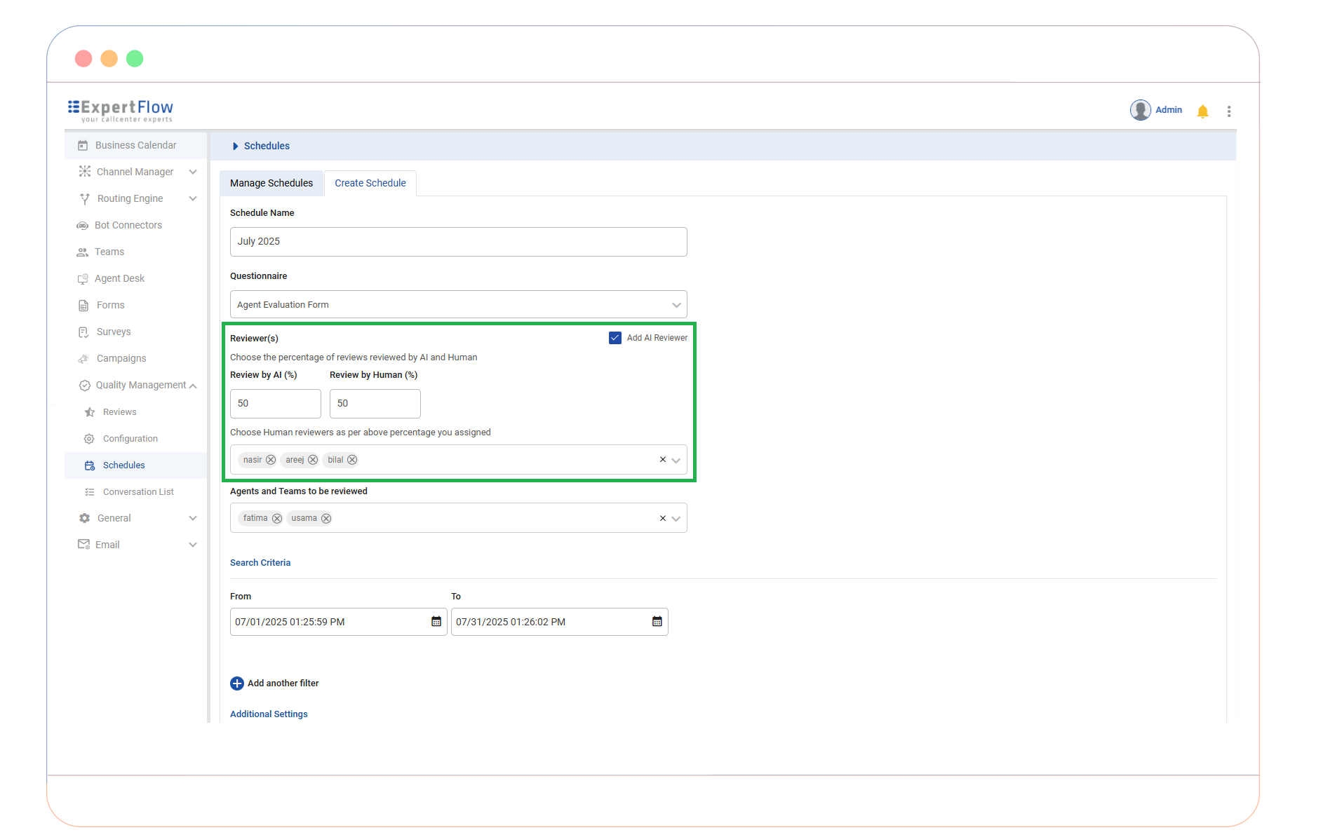Quality Assurance by AI