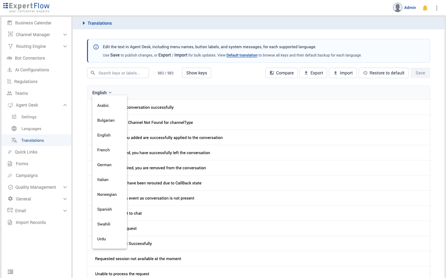 Language switcher