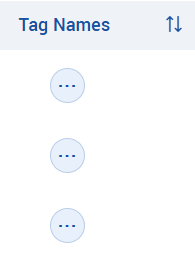 Tag Names column with ellipsis menu