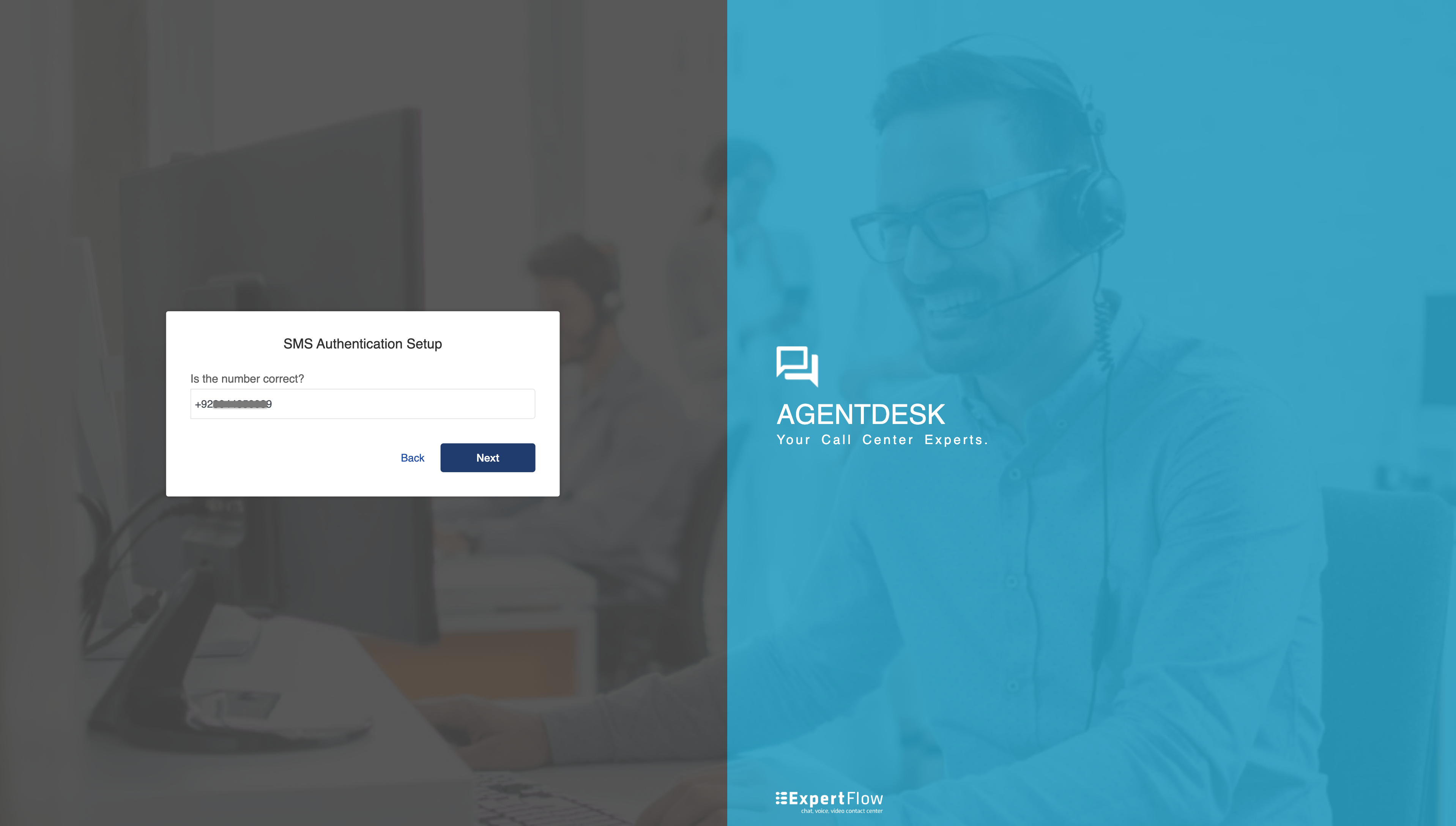 phone number confirmation for 2FA sms